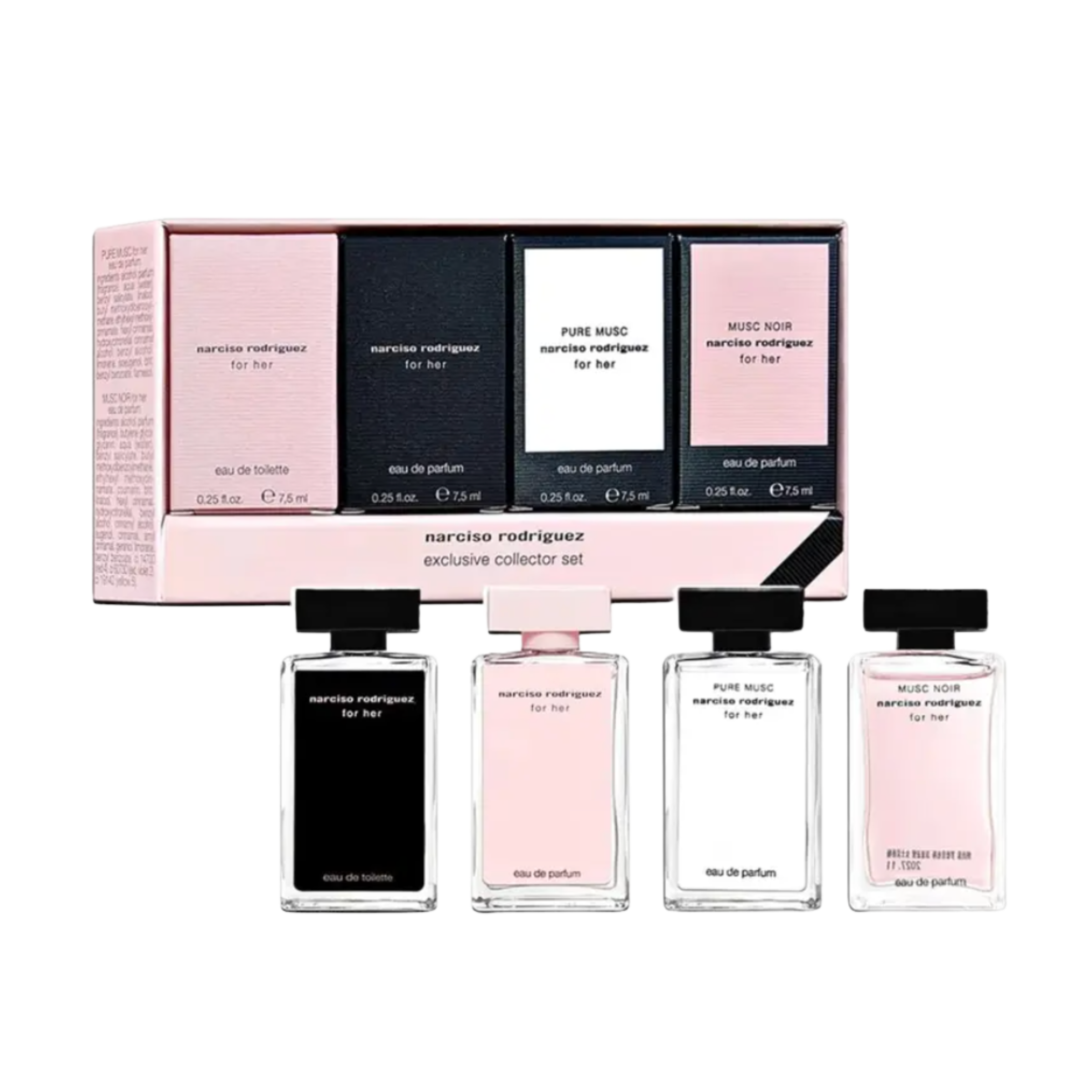 Coffret Narciso Rodriguez – Édition Exclusive For Her (4 x 7.5ml)